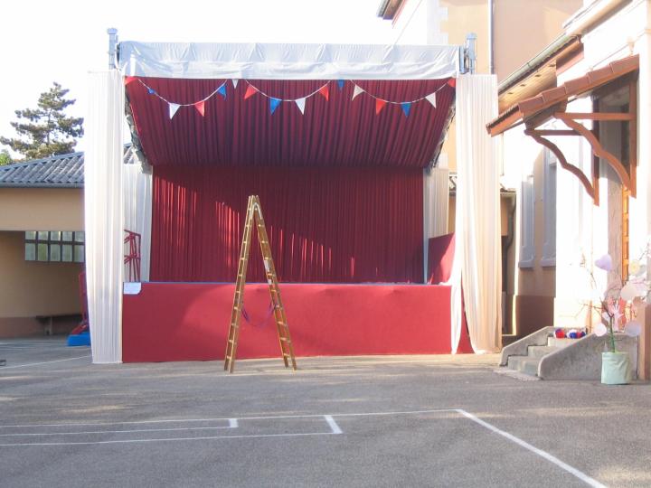 Habillage de tribunes et gradins Lyon